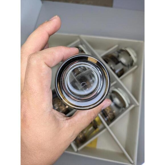 Vintage Aristocrat By Dominion Set of 8 24k Gold Tumbler Glasses - Picture 5 of 8